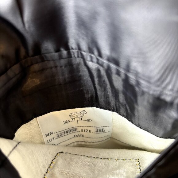 Norman Hilton NWOT Sport Coat Sz 39L Navy Windowpane Slim Fit Blazer Suit Jacket - Picture 5 of 11